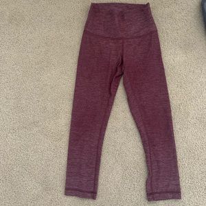 Maroon lulu lemon leggings
